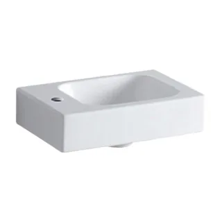 Geberit iCon Handwaschbecken 124836000 38 x 28 cm, weiß, mit Hahnloch links und Überlauf