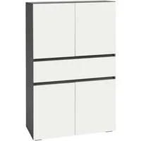 Home affaire Midischrank Wisla mit 4 Türen & 1 Schublade, Breite 76 cm, Höhe 130 cm