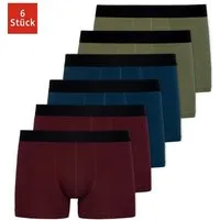 SNOCKS Boxershorts Enge Pants Herren Unterhose ohne Logo (6-St) aus Bio-Baumwolle, ohne kratzenden Zettel