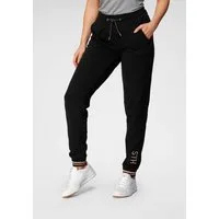 H.I.S Jogginghose mit metallisch glänzenden Details, Große Größe