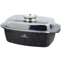 KlönBerg Bräter Bräter ideal zum Braten von Enten und Gänsen, Steinbeschichtung, Aluminiumguss, Aluminium, Edelstahl, Keramik (Multifunktional, geeignet zum Kochen, Braten und Backen!, 2-tlg., Es ist eine perfekte Geschenkidee für jeden Anlass), Inno