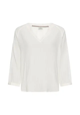 camel active - Oversize-Bluse mit Stehkragen milkwhite - Gr. - XS