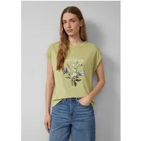s.Oliver Kurzarmshirt T-Shirt T-Shirt mit Frontprint im Relaxed Fit