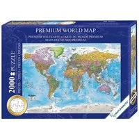 Close Up Spiel Weltkarte Puzzle 2000 Teile MAPS IN MINUTES