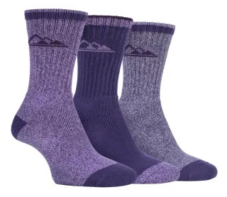 3 Paar leichte, atmungsaktive Damen-Wandersocken mit Fußgewölbestütze