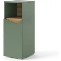 Vicco Midischrank Marelle, Grün/Artisan, 30 x 74.5 cm mit Tür und offenem Fach (1-St)