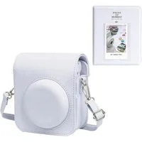 Mutig Kameratasche mini Camera Tasche,Kompatibel mit Fujifilm Instax Mini 12 Kameratasche (Kamera Tasche Ästhetisch Kunstleder Hülle, für Sofortbildkamera Tasche)