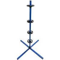 relaxdays Felgenbaum Reifenständer Stahl für 4 Reifen, blau