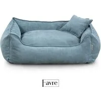 FAVRE Tierbett Hundebett Lucky mit abnehmbarem, waschbarem Cord-Bezug, 100% Polyester, verschiedene Größen, Gratis Kopfkissen