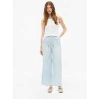 s.Oliver Weite Jeans Jeans-Hose SURI Culotte-Jeans Suri / Regular Fit / High Rise / Wide Leg / im Leinenmix