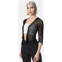 ikat Bolero IKA01 (Sommerlicher angenehm leichter Damen Bolero mit 3/4 Arm)