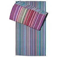KH-Haushaltshandel Handtuch Frottier Grubentuch, 50x90 cm, Multicolor Streifen, Handtuch, Frottee (12-St), robustes Zwirnfrottee, 100% Baumwolle, 12er Pg.
