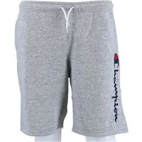 Champion Bermudas Freizeithose (Baumwolle) mit Logo-Schriftzug kurz hellgrau Jungen