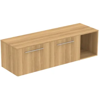 Ideal Standard Möbel-Set 160cm i.life B 2 Auszüge 1 off.Fach Gr.Chrom Eiche Natur, T5842NX T5842NX