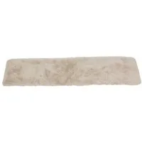 Home-trends24.de Tischläufer Creme Fell Kunstfell Tischdeko Tischdecke Deko Weihnachten