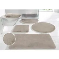 OTTO home Badematte Rabbit Badematten, Badvorleger, Badezimmer Teppich, Höhe 30 mm, rutschhemmend beschichtet, schnell trocknend, strapazierfähig, fußbodenheizungsgeeignet, Polyester, rechteckig, Kaninchenfell-Haptik, Badteppich, rechteckig, rund & a