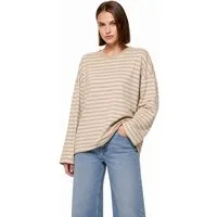 Worldclassca Longsleeve WORLDCLASSCA Longsleeve Streifen Langarm Shirt Sweatshirt Gestreift Neue Kollektion - Stilvolle und gemütliche Mode für Damen