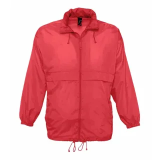 SOLS Unisex Surf Windbreaker Leichtgewichtige Jacke (Rot)