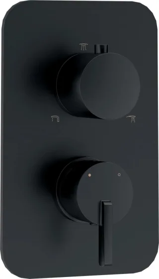 Neuesbad Serie 600 Unterputz Duscharmatur mit 3-Wege-Umsteller, Oberfläche: schwarz matt NB1BXY_NQSM1
