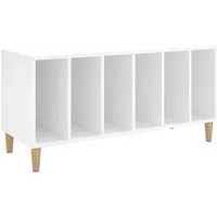 vidaXL Seitenschrank Plattenschrank Weiß 100x38x48 cm Holzwerkstoff (1-St)