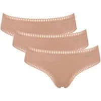sloggi Hipster GO Crush (3er Pack) mit Spitzendetails, Multipack