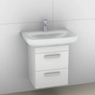 Artiqua 414 Waschtischunterschrank für Sentique 514365 Weiß Hochglanz, 414-WU2L-V14-7016-68 414-WU2L-V14-7016-68