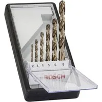 BOSCH Metallbohrer Bosch Metallbohrer-Set Robust Line HSS-Co 6-teilig