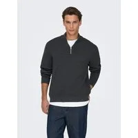 ONLY & SONS Troyer ONSTING LIFE REG HALF ZIP KNIT NOOS Baumwolle, regular fit