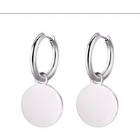 KARMA Ohrhänger-Set Creolen Damen Edelstahl – Goldene & Silberne Ohrringe mit Coins (wasserfest & antiallergisch Ohrringe, mit runden Plättchen Ohrschmuck), Vergoldete Hoops