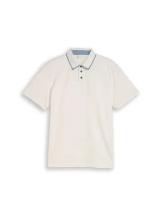 Tom Tailor - Poloshirt aus Baumwolle gardenia white - Gr. - L