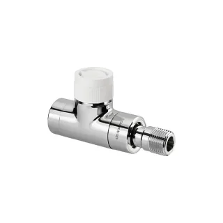 Oventrop Baureihe E Thermostatventil 1163132 Durchgang, stufenlose Voreinstellung, DN 15, Messing, anthrazit
