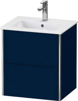 Duravit XSquare Waschtischunterbau wandhängend Nachtblau Seidenmatt 510x418x560 mm - XS430609898 XS430609898