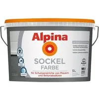 Alpina Sockelfarbe 5 Liter Schiefer Matt
