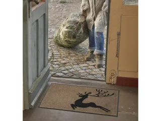 Jumping Deer wash + dry Fußmatte | Größe: 50x75cm