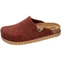 Fischer-Markenschuh Jutta Pantoffel aus recyceltem PET Filz, gepolstertes Lederfußbett, Weite G