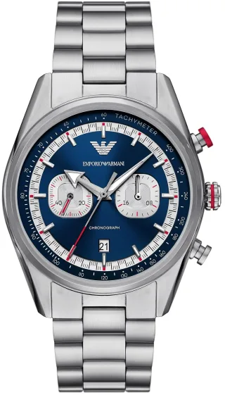 Emporio Armani Racer Herren Silberne Uhr AR11676