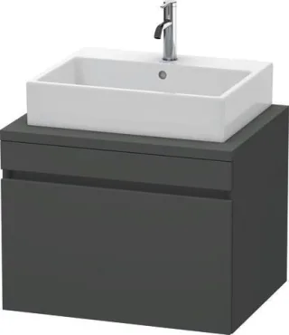 Duravit DuraStyle Konsolenwaschtischunterbau wandhängend Graphit Matt 700x548x512 mm - DS531104949 DS531104949