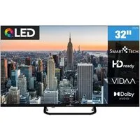 Smart Tech 32QV02V QLED-Fernseher (80 cm/32 Zoll, HD-ready, VIDAA Smart TV, VIDAA Smart TV, Triple-Tuner)