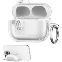 kwmobile Kopfhörer-Schutzhülle Kopfhörer Case fürApple Airpods Pro 3 Hülle, Headphones TPU Cover mit Standfunktion und Sicherheitsverschluss