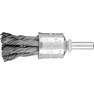 PFERD TOOLS POS Pinselbürste gezopft PBG 19 mm Schaft6 mm Stahl-Draht 0,35 - 43298009