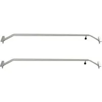 TRUTZHOLM Autoplane 2 x Alu-Bügel Flachplanenbügel verstellbar 106 - 148 cm Plane PKW (Set), Aluminium Knaufschraube