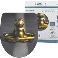 Schütte WC-Sitz Relaxing Frog, Duroplast, mit Absenkautomatik und Schnellverschluss, High Gloss