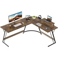 GUNJI Computertisch L-förmiger Gaming-Schreibtisch, Eckschreibtisch, 120cm (Tischplatte aus Kohlefaser mit Display-ausgestatteten Beinen und Z-förmigem Rahmen)