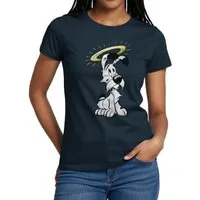 Spreadshirt T-Shirt Asterix & Obelix Idefix Mit Heiligenschein Frauen T-Shirt (1-tlg)