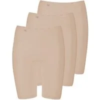 sloggi Panty 3er Pack Basic+ (Spar-Set, 3-St) Long Slip - Baumwolle - Atmungsaktiv - Longshort mit weichen Nähten