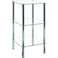 HAKU Regal HAKU Möbel Regal BHT 39x77x39 cm silber Standregal Bücherregal