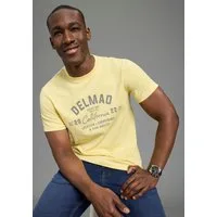 DELMAO Rundhalsshirt Neue Kollektion! normale Passform, kurzarm, bedruckt, mit Rundhalsausschnitt