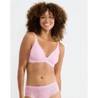 sloggi Bügelloser BH ZERO Feel Bliss THE UP Spitzenoptik, Lift-Up Effekt, mit herausnehmbaren atmungsaktiven Pads