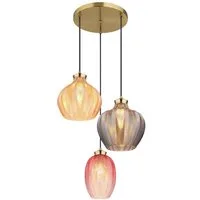 GLOBO LIGHTING Pendelleuchte GLOBO Lighting Hängeleuchte JESSICA DH 45x120 cm gold Hängelampe