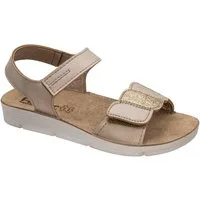 Fischer-Markenschuh Jette Sandale aus Vegano, Synthetik-Futter, leicht gepolstertes Lederfußbett